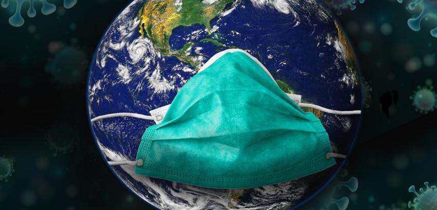 Mondo con la mascherina